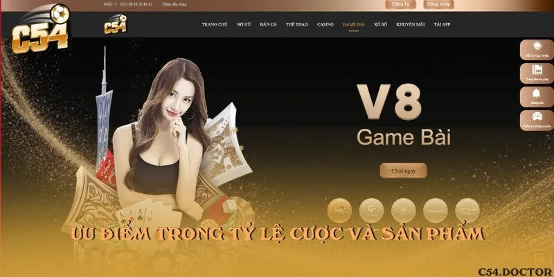 Ưu điểm trong tỷ lệ cược và sản phẩm