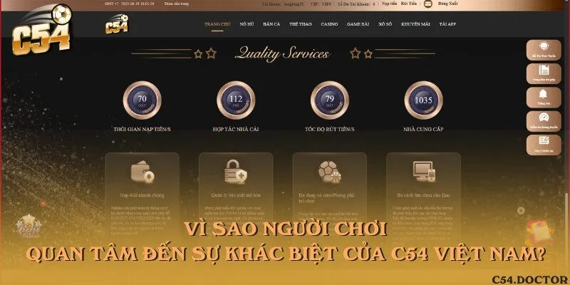 Trang cá cược C54 ở Việt Nam có nhiều điểm nổi bật